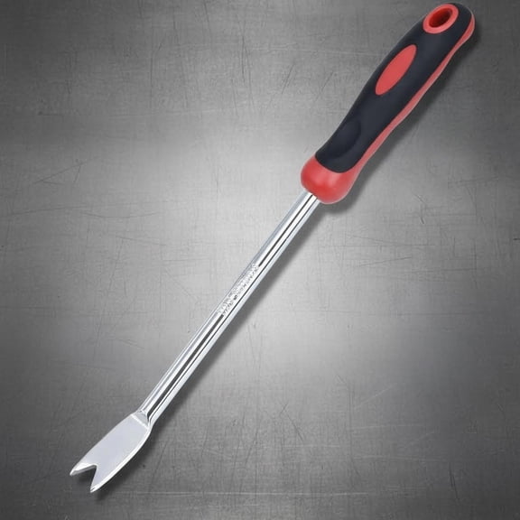 Weed Puller Tool, Dandelion Weeder with Soft Handle, Two-Pronged Fork Weed Remover, Stainless Steel Garden Weeder for Lawn Farmland Gardening