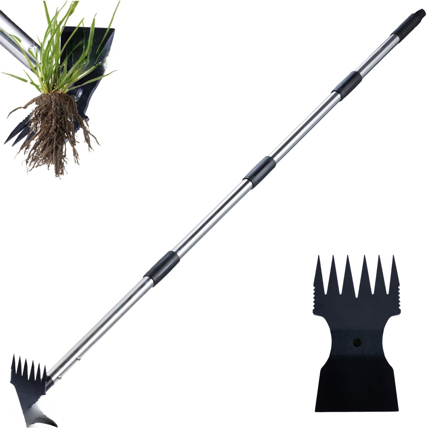 Weed Puller Tool with Long Handle - 60" Manual Weeder Remover Tool, 2 ...
