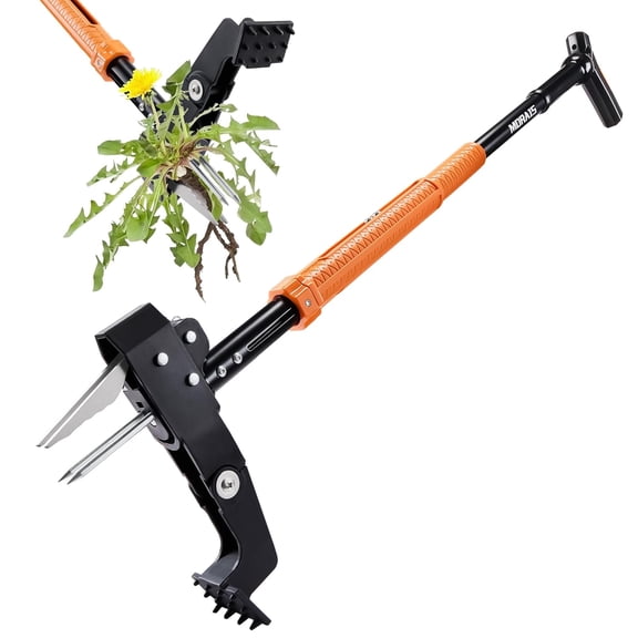 Weed Puller Tool, Stand Up Weed Puller Heavy Duty Garden Tool with 4-Claw Steel Head, 39"-46" Retractable Handle & Easy-Eject Mechanism, Easily Remove Weeds Without Bending, or Kneeling
