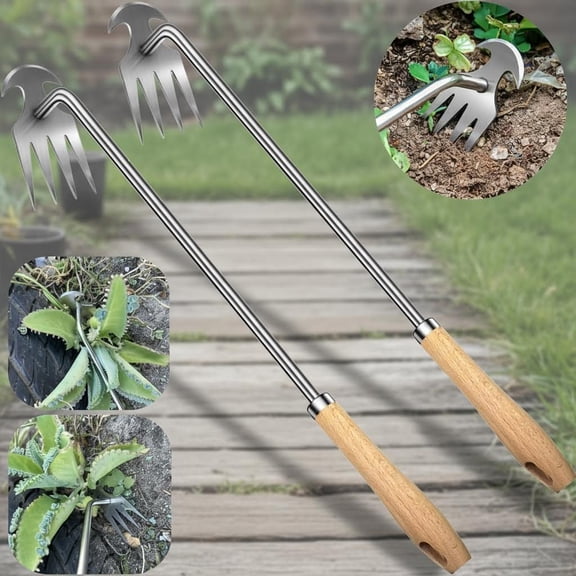 Weed Puller Tool, Weeding Tool, Stainless Steel Hand Weeder, Portable Uprooting Tool for Gardening