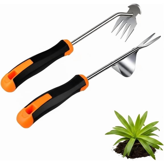 Weed Puller Tool, portable garden tool, Four-Tined Weeding Tool, Uprooting Weeding Tools, Crevice Weeder, Backyard Farming Weeding ,Weeding Equipment for Outdoor Camping ,Weed Removal Tool (style2)