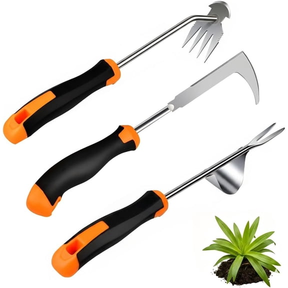 Weed Puller Tool, portable garden tool, Four-Tined Weeding Tool, Uprooting Weeding Tools, Crevice Weeder, Backyard Farming Weeding ，Weeding Equipment for Outdoor Camping ，Weed Removal Tool (style3)