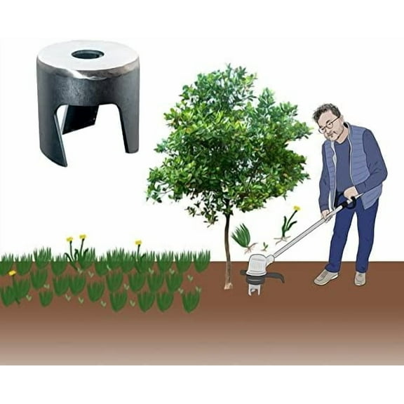 Weed Root Removal Head Tiller Trimmer Attachment - Root Tiller Attachment - Weed Eater Head - Brush Cutter Head - Weed Eater Attachment - Garden Weeder - Trimmer Blade (Tiller-V)$$Garden & Patio