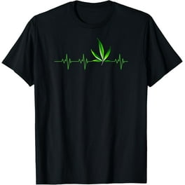 Weed Shirts For Men & Women Marijuana Leaf Heartbeat Gift Weed Shirts For Men & Women Marijuana Leaf Heartbeat Gift