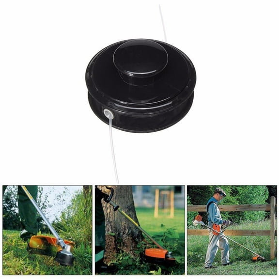 Weed Trimmer Head Replacement Universal Fit 4-Inch Bump Feed,Heavy Duty ABS String Trimmer Head for Gas Powered Lawn Edger Garden Tool