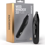MANSCAPED  Weed Whacker  3.0 Plus Electric Nose and Ear Trimmer for Mens Grooming with SkinSafe  Dual-Edge Rotary Blade, Black