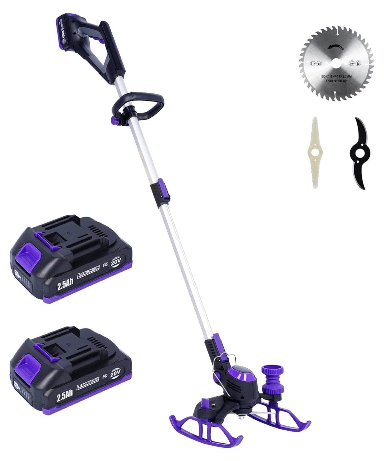 Weed Wacker Cordless, DieJedXi Battery Operated Weed Eater with Blade