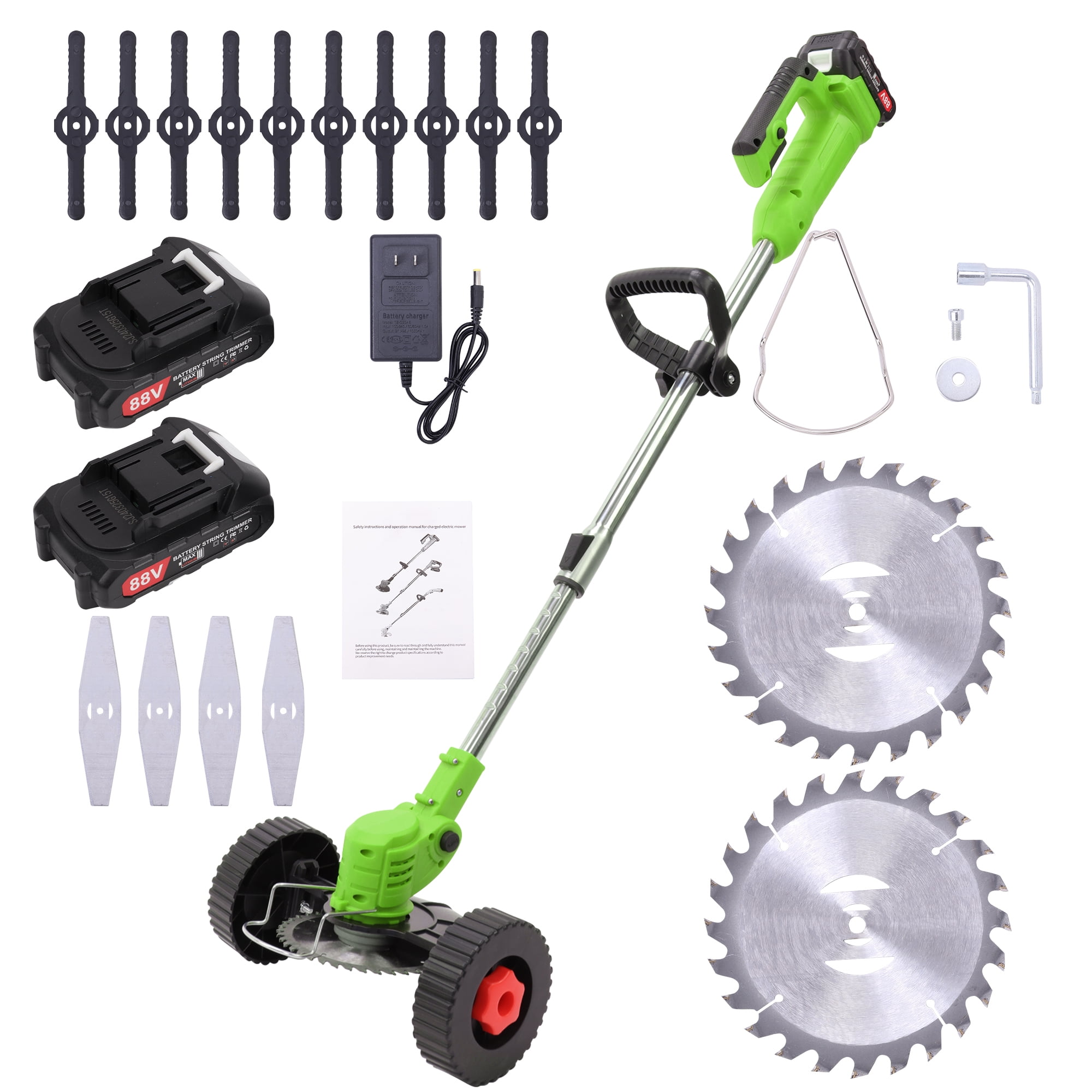 Weed Wacker Cordless Electric Cutter Stringless Weed Eater Garden Yard