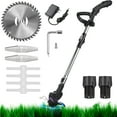 thumbnail image 1 of Weed Wacker Cordless Weed Eater, 12V Edger Lawn Tool Adjustable Height Metal Cutting Blade Lawn Edger for Garden Yard Lawn Trimming/Pruning, 1 of 9