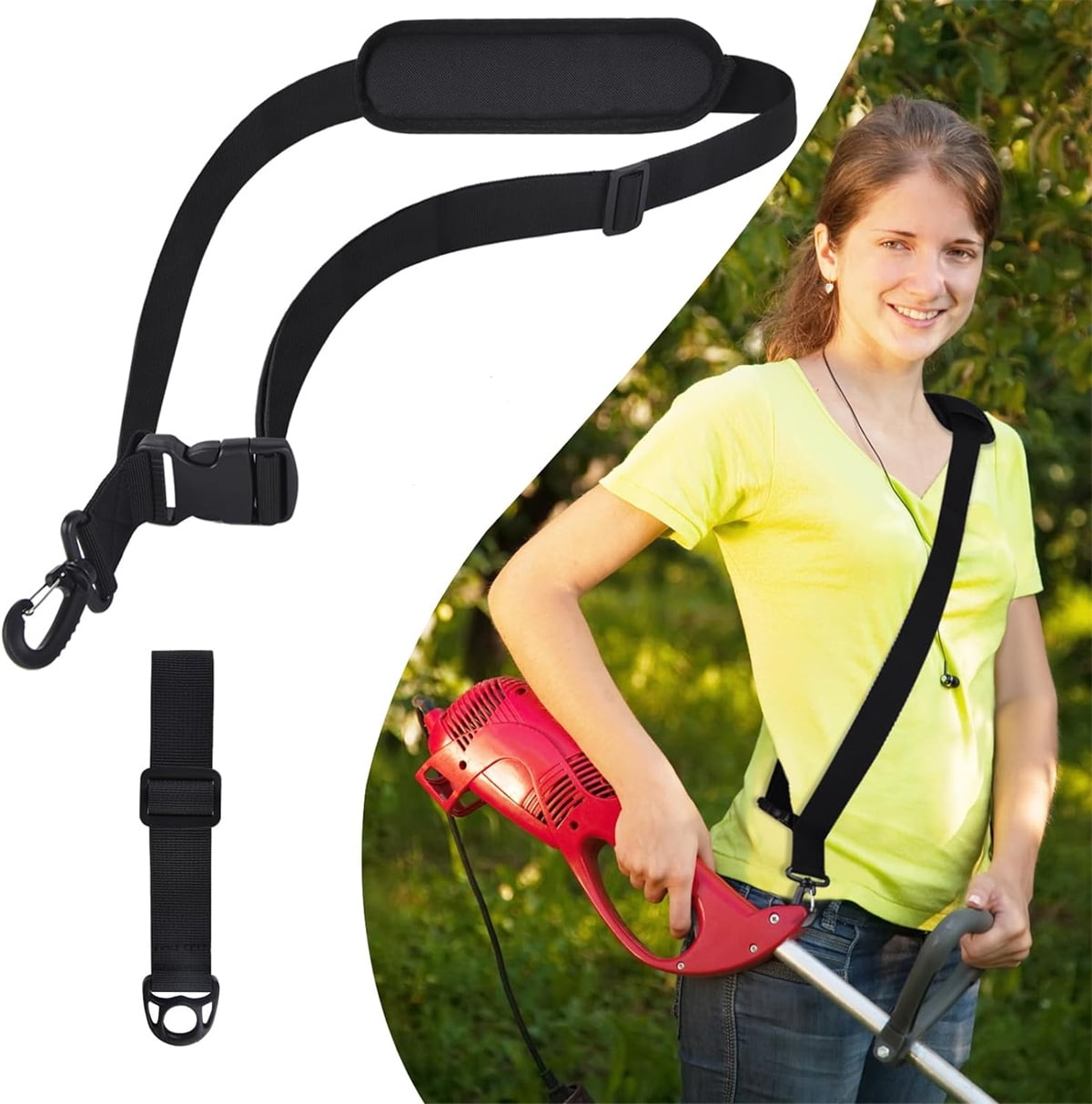 Weed Wacker Strap 1 Pc,Blower Adjustable Diagonal Shoulder Strap,Lawn Mower Strap with Upgraded