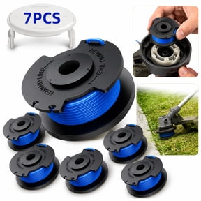 Weed Wacker String Replacement Compatible with Ryobi One+ AC14RL3A, 0.065'' String Trimmer Refill Line for Ryobi String Trimmer,18V,24V,40V(6 Spools+1 Cap) , 99 FT Autofeed Weed Eater String