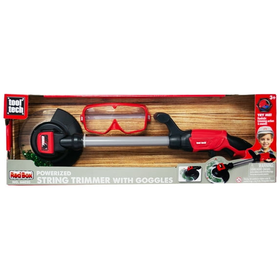 Red Box: Light & Sound: Weed Wacker/Trimmer - Kids Yard Work Toy, Includes Safety Goggles, Pretend Play, Battery Powered Realistic Tool, Ages 3+