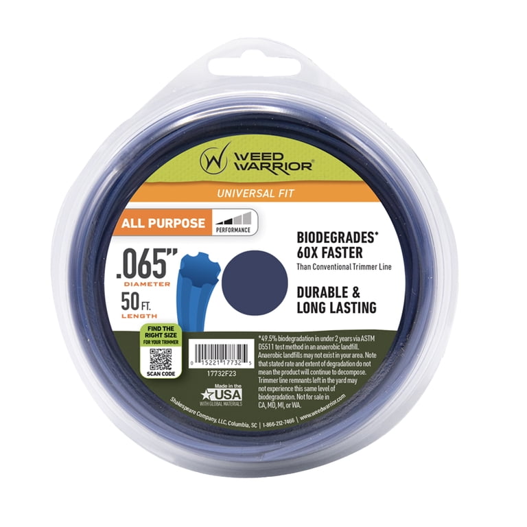 Weed Warrior .065 in. x 50 ft. All Purpose Biodegradable Trimmer