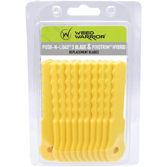 Weed Warrior Push-N-Load 3-Blade Trimmer Head Accessory, Universal Fit