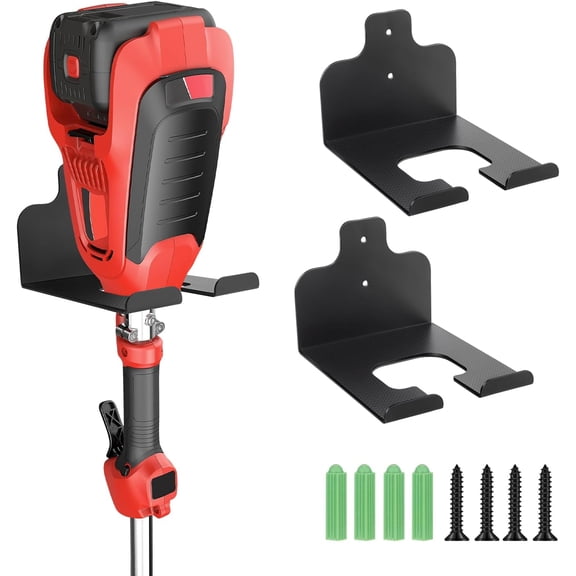 Weedeater Hanger, Garden Power Tool Hanger Weed Whackers Holder Wall Mounted for Grass Trimmer, Hedge Trimmer, Garage Trimmer, Garden Tools, 2