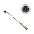 thumbnail image 1 of Weeding Artifact Uprooting Weeding Tool, Garden Weeding Tools Hand Weeder Tool, Stainless Steel Weed Puller 4 Teethes Dual Purpose Weeder(Wooden Handle, 19.6 in), 1 of 7