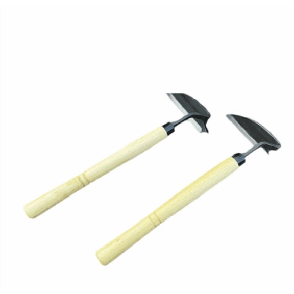 Weeding Hoe 13.78 Inches With Wooden Handle, Hand Scythe For Gardening And Soil Loosening, Metal Garden Tool For Weeding And Digging,35X12Cm