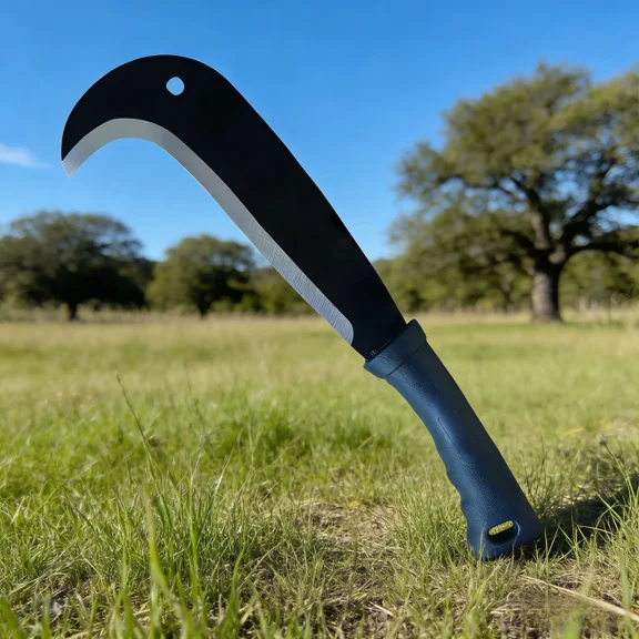 Weeding Sickle Machete Knife Brush ClearingHand Sickle Garden Tool with Carbon Steel ThickBlade Gardening Machete for Yard Work