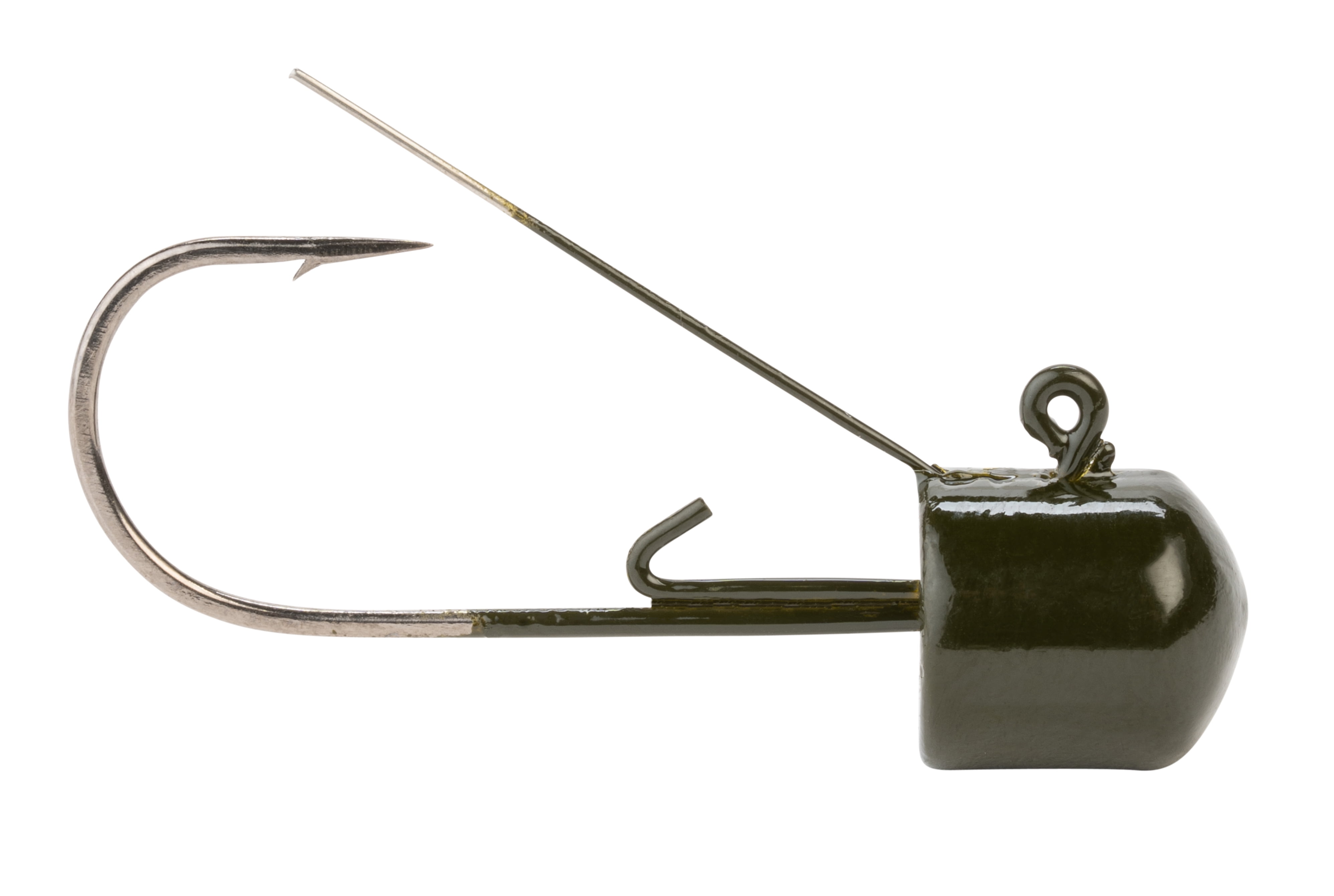Weedless Mushroom Head Jig - Green Pumpkin - 1/4 oz