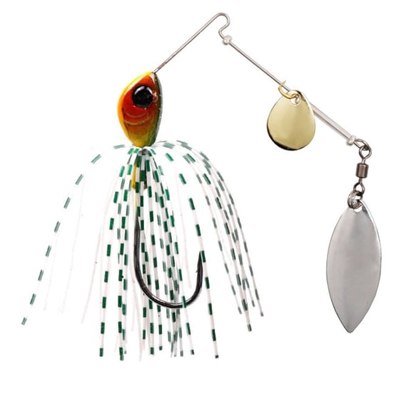 Weedless Spinnerbait Lure 12g/18g, Metal and Fishing Bait with Silicone Skirt, Snagless Design for Freshwater Saltwater