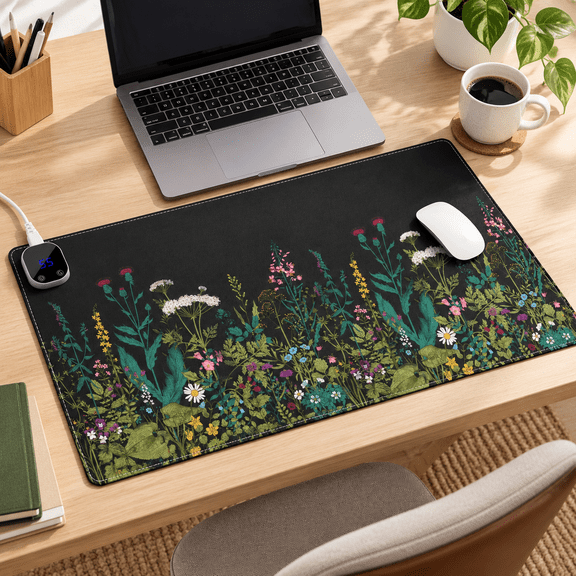 Weeds 13L x 31.5W inches Heated Desk Pad Writing Workstation Mat