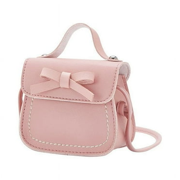 Weefy Kids Girls Lovely Mini Messenger Bag Bow Purses Handbags Princess Shoulder Bags