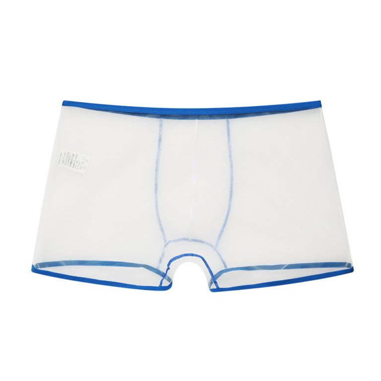 Men's See Through Shorts Transparent Boxer Briefs Mesh Breathable Underwear  3-Pack,M,Black at  Men's Clothing store