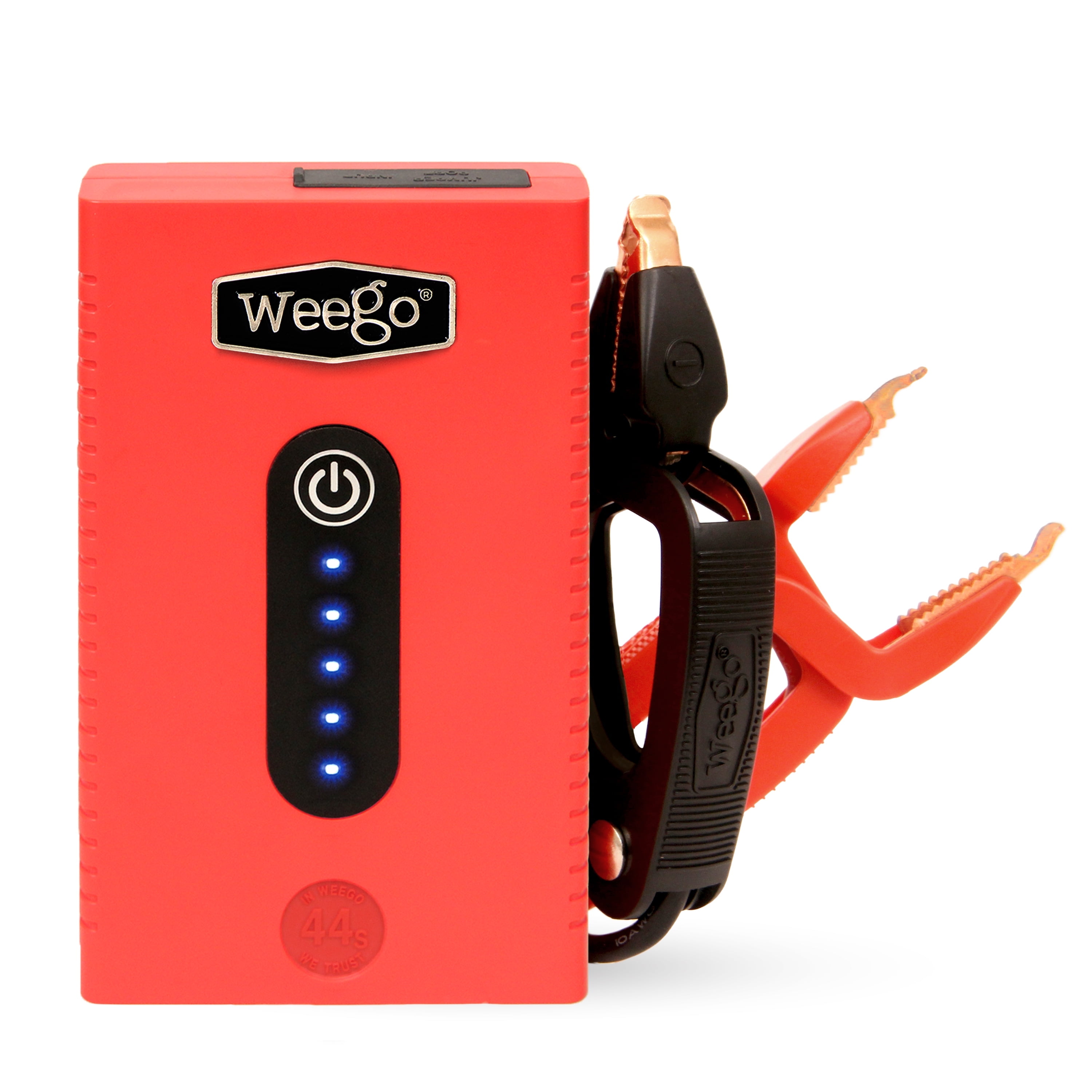 Weego 44s Portable 12V Lithium Jump Starter, 2100 Peak Amp, 440A Cranking, USB-C Fast Charging