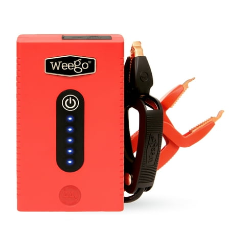 Weego - 44s 12-Volt Portable Lithium Jump Starter, 440 Cranking Amps - Orange