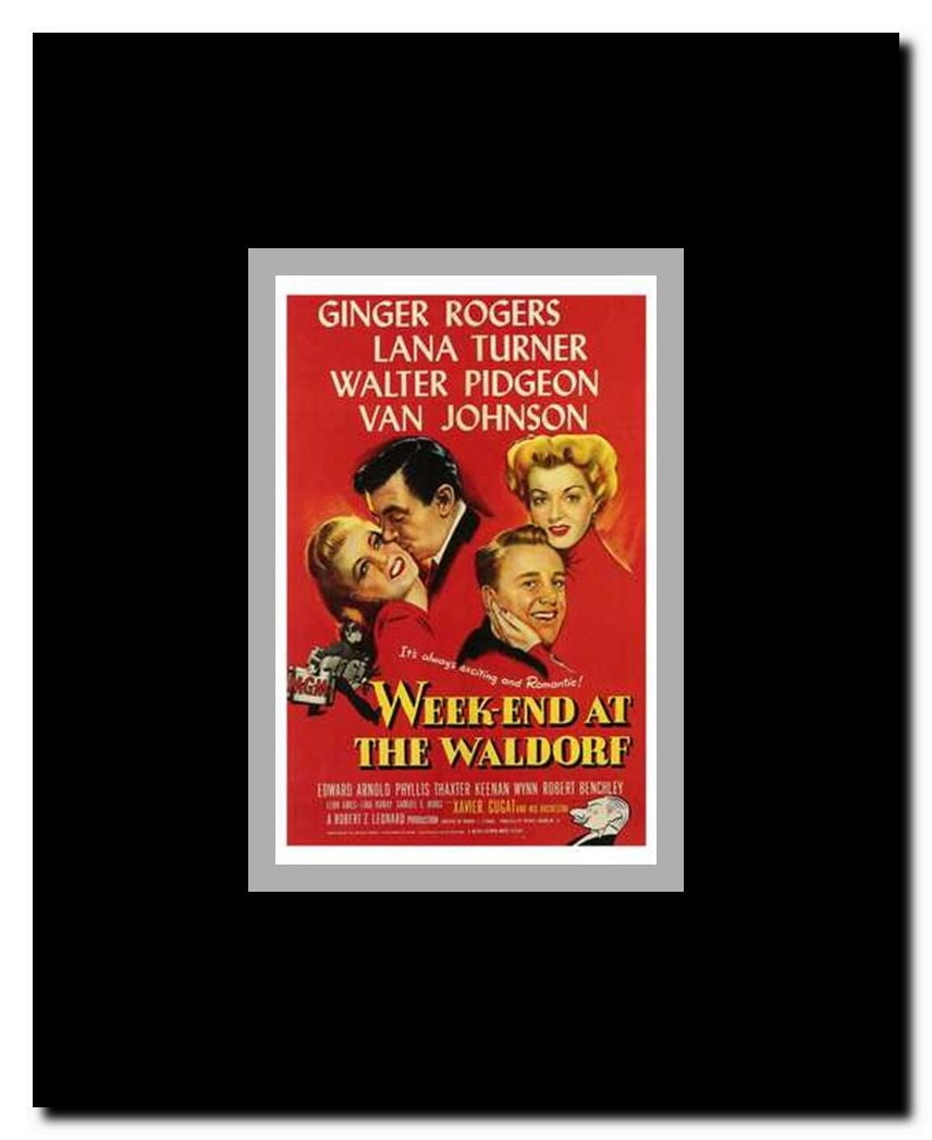 Week-End At the Waldorf Framed Movie Poster