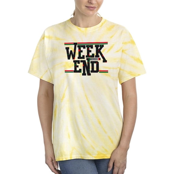 Week End Fashion Banner Tie Dye Cyclone Women -Image by Shutterstock, Female XX-Large