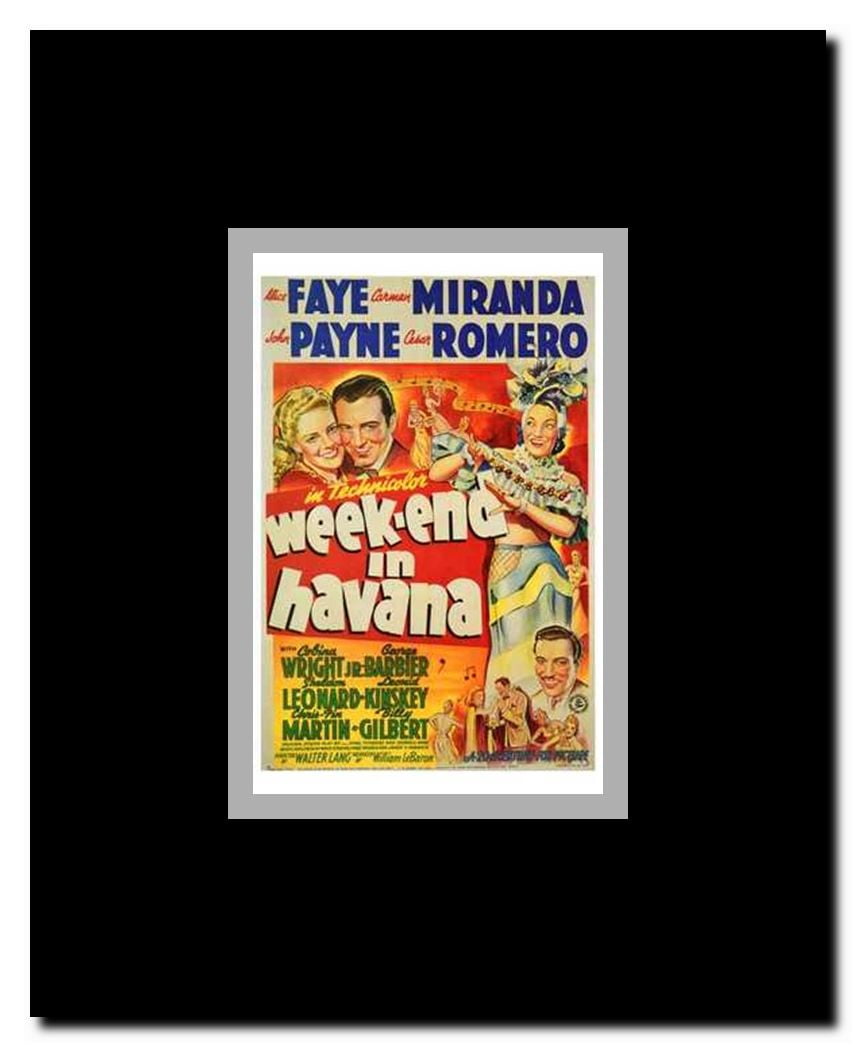 Week-End in Havana Framed Movie Poster