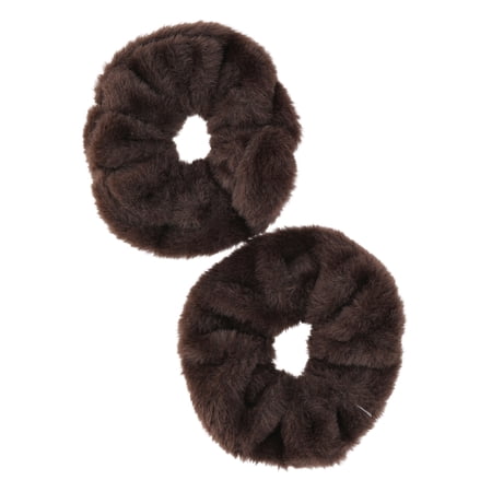 Weekend Academy Girls Fluffy Scrunchies Set, 2-Piece