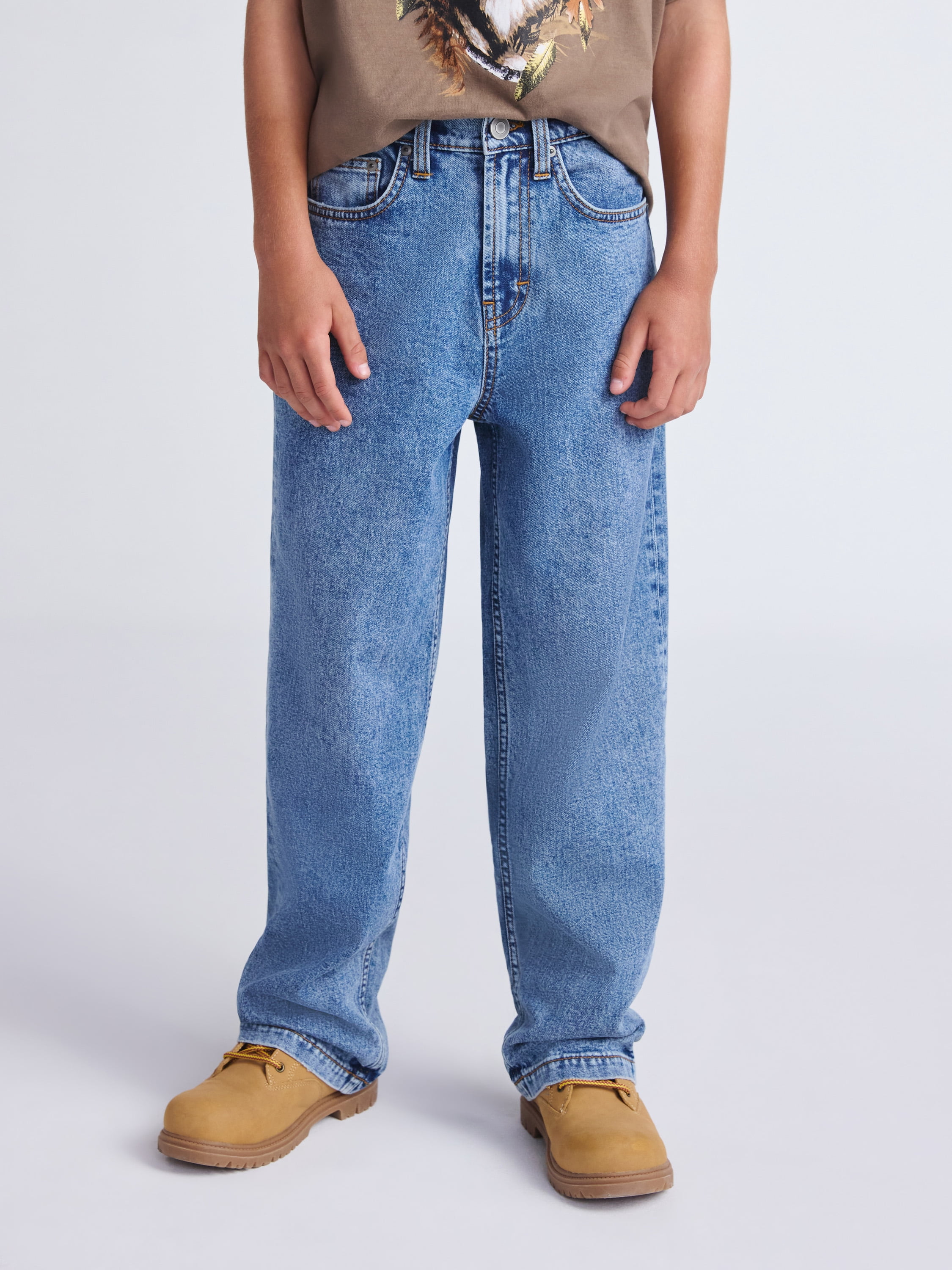 Weekend Academy Boys Baggy Denim Jeans, Sizes 4-18