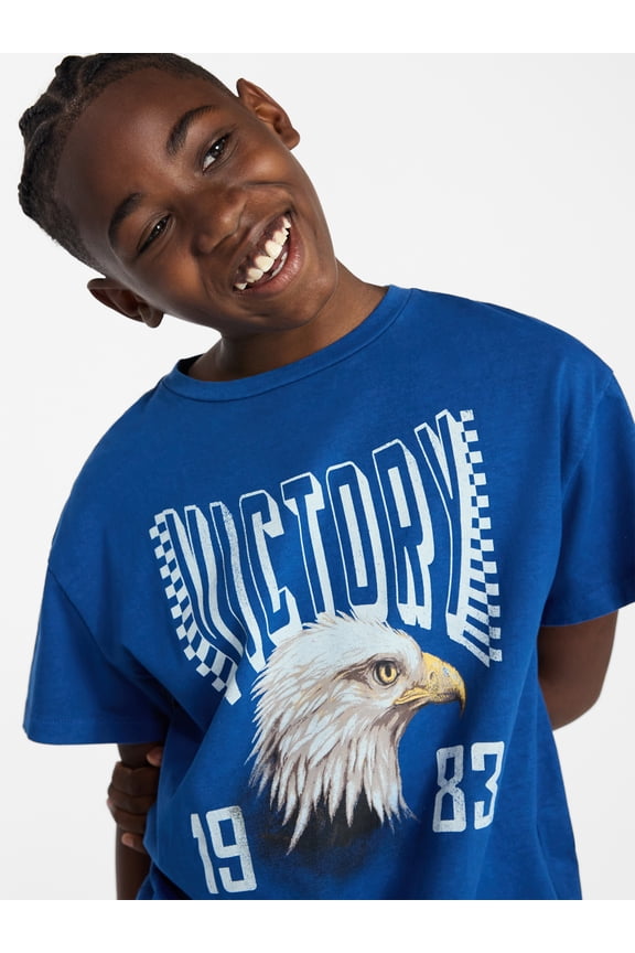 Boys Graphic Tee with Short Sleeves, Sizes 4-18