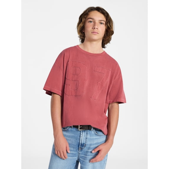 Weekend Academy Boys Varsity Tee with Short Sleeves, Sizes 4-18