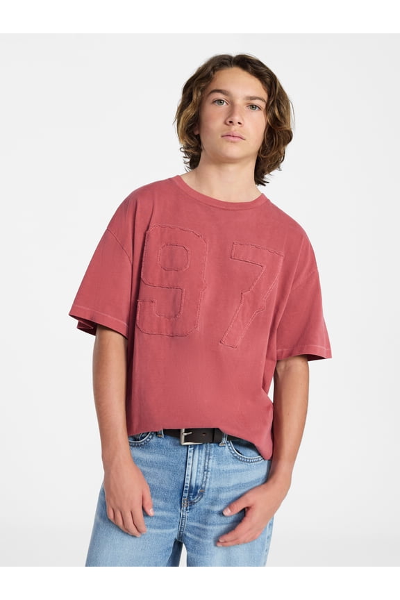 Boys Varsity Tee with Short Sleeves, Sizes 4-18