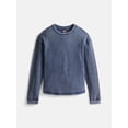 thumbnail image 1 of Weekend Academy Boy's Washed Thermal Tee with Long Sleeves, Sizes 4-18, 1 of 3