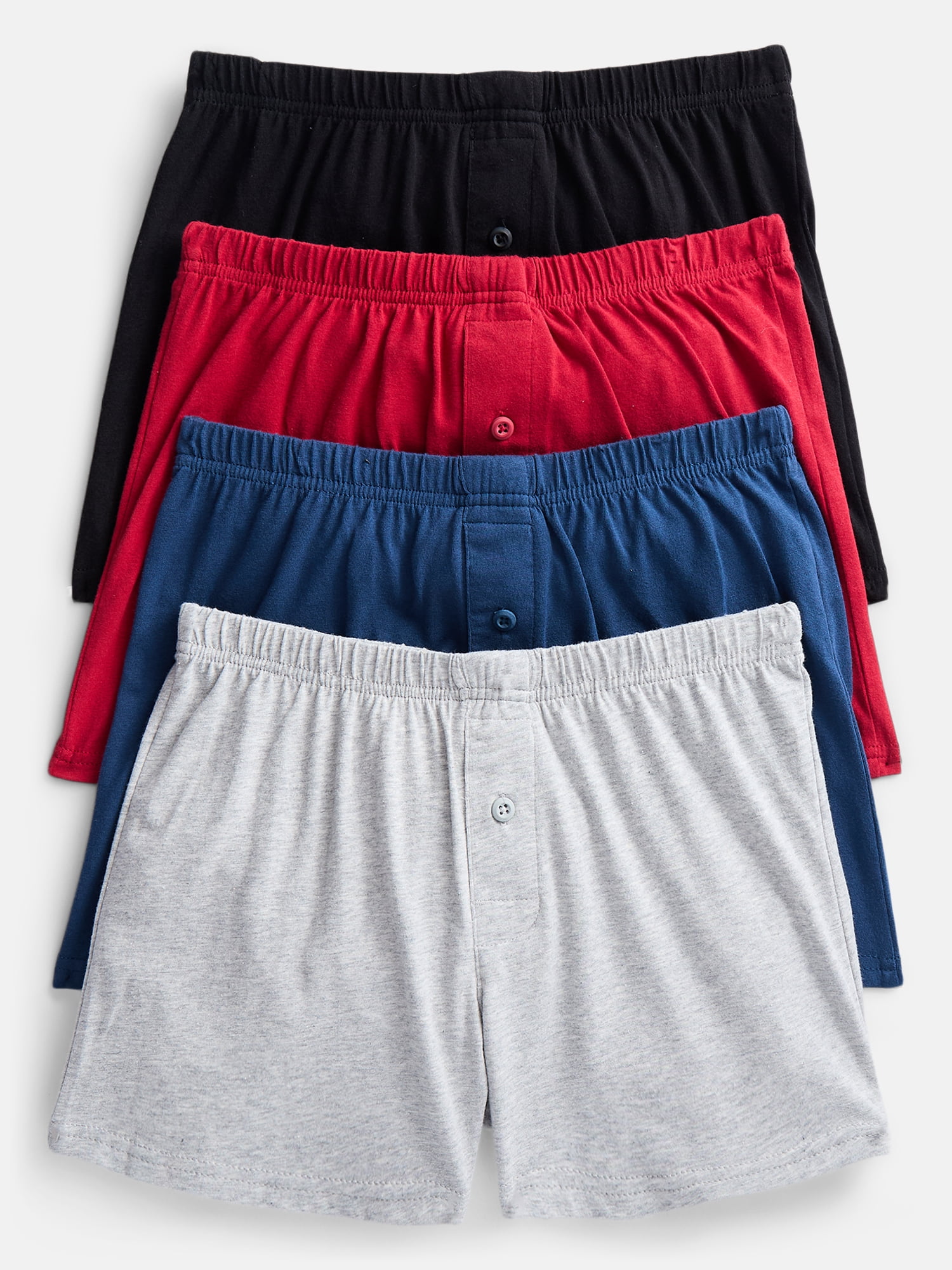 Weekend Academy Boys Cotton Blend Stretch Jersey Knit Boxers, 4-Pack, S ...