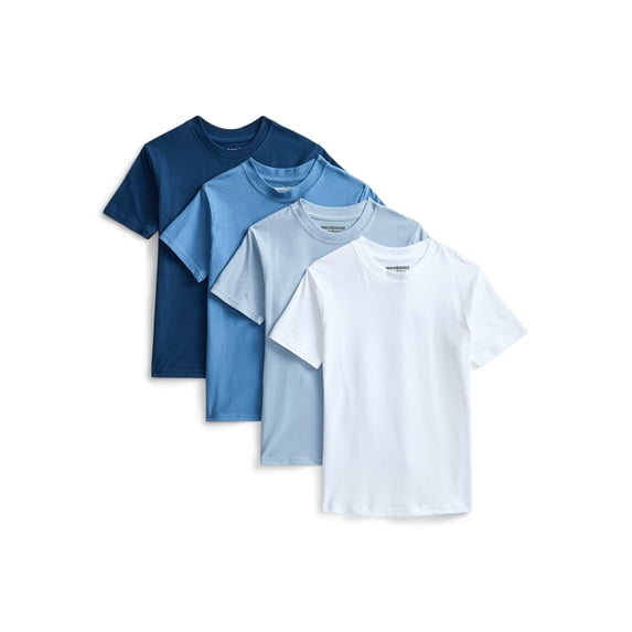 Weekend Academy Boys Cotton Blend Stretch Jersey Tee, 4-Pack, S-XL