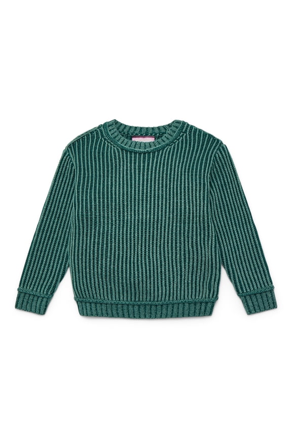Boys Crewneck Knit Sweater, Sizes 4-18