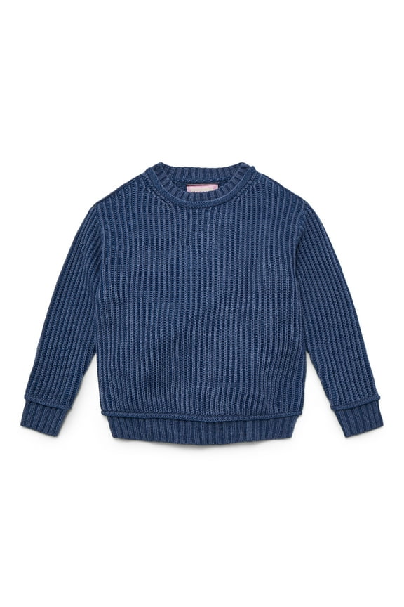 Boys Crewneck Knit Sweater, Sizes 4-18