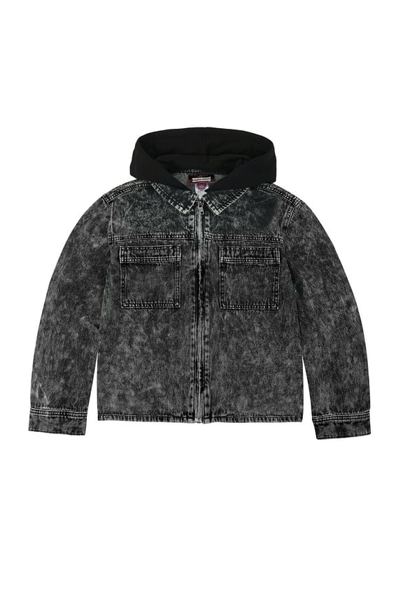 Boys Hooded Denim Jacket, Sizes 4-18