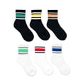 thumbnail image 1 of Weekend Academy Boys Mid Crew Socks, 6-Pack, Sizes S-L, 1 of 12