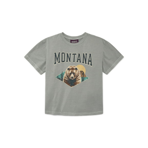 Weekend Academy Boys Oversized Graphic Tee with Short Sleeves, Sizes 4-18