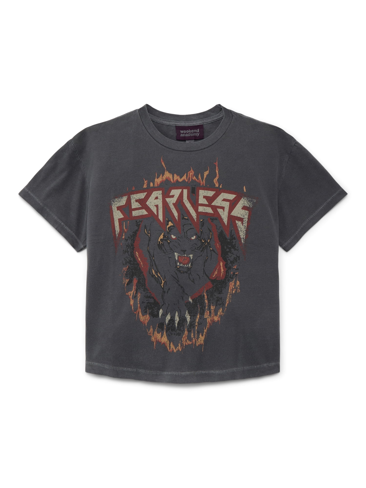 Weekend Academy Boys Oversized Graphic Tee with Short Sleeves, Sizes 4-18