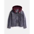 thumbnail image 1 of Weekend Academy Boys Hooded Denim Shacket, Sizes 4-18, 1 of 3