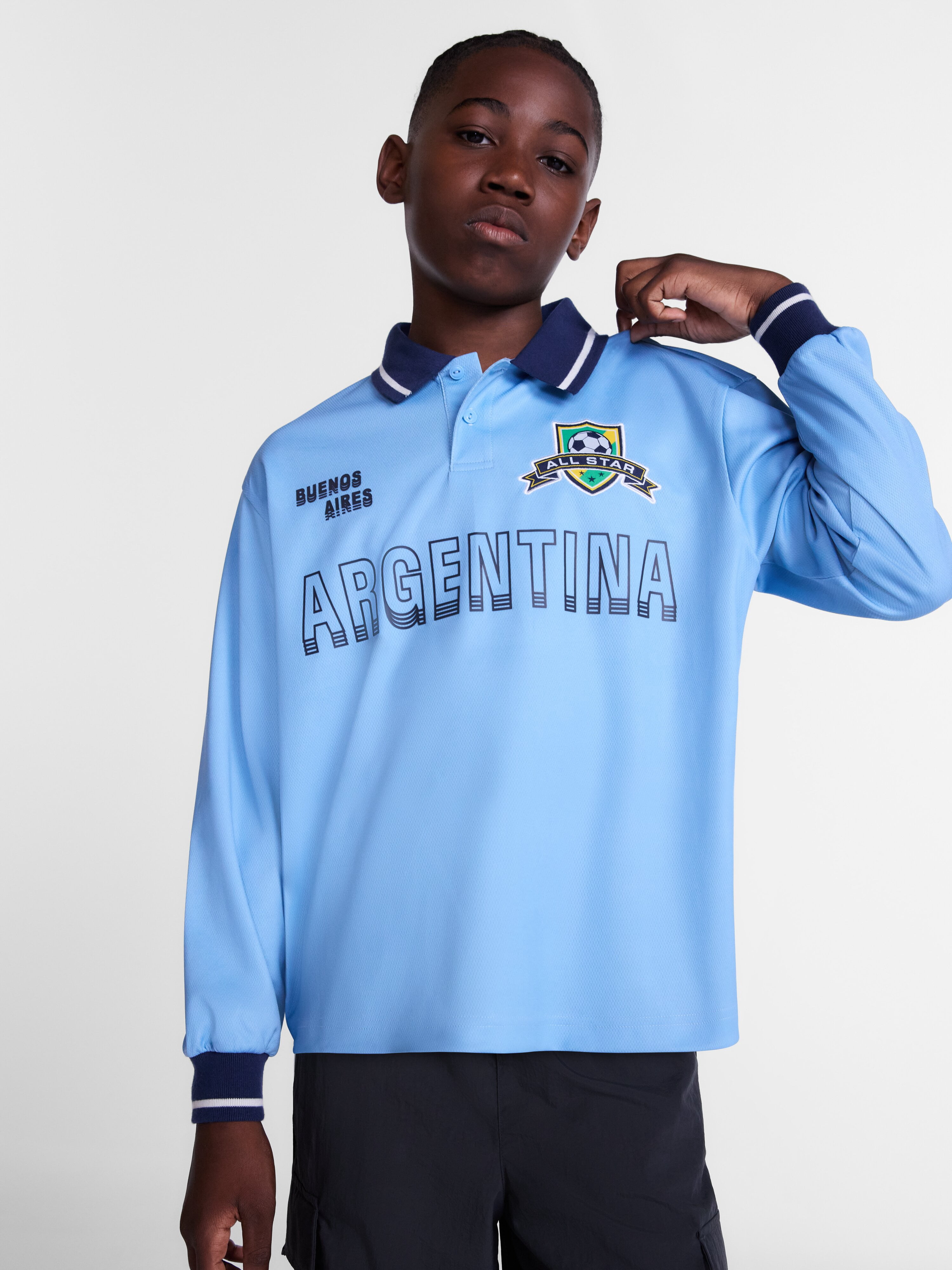 Weekend Academy Boys Soccer Jersey with Long Sleeves, Sizes 4-18