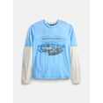 thumbnail image 1 of Weekend Academy Boys Layered Graphic Tee with Long Sleeves, Sizes 4-18, 1 of 3