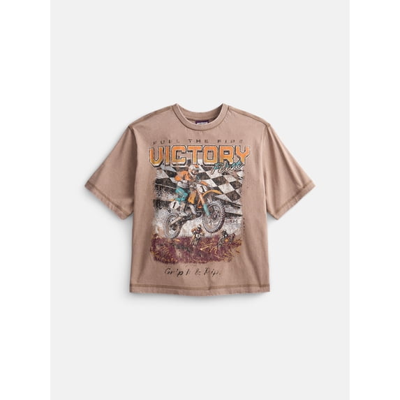 Weekend Academy Boys Garment Washed Graphic Tee 4-18